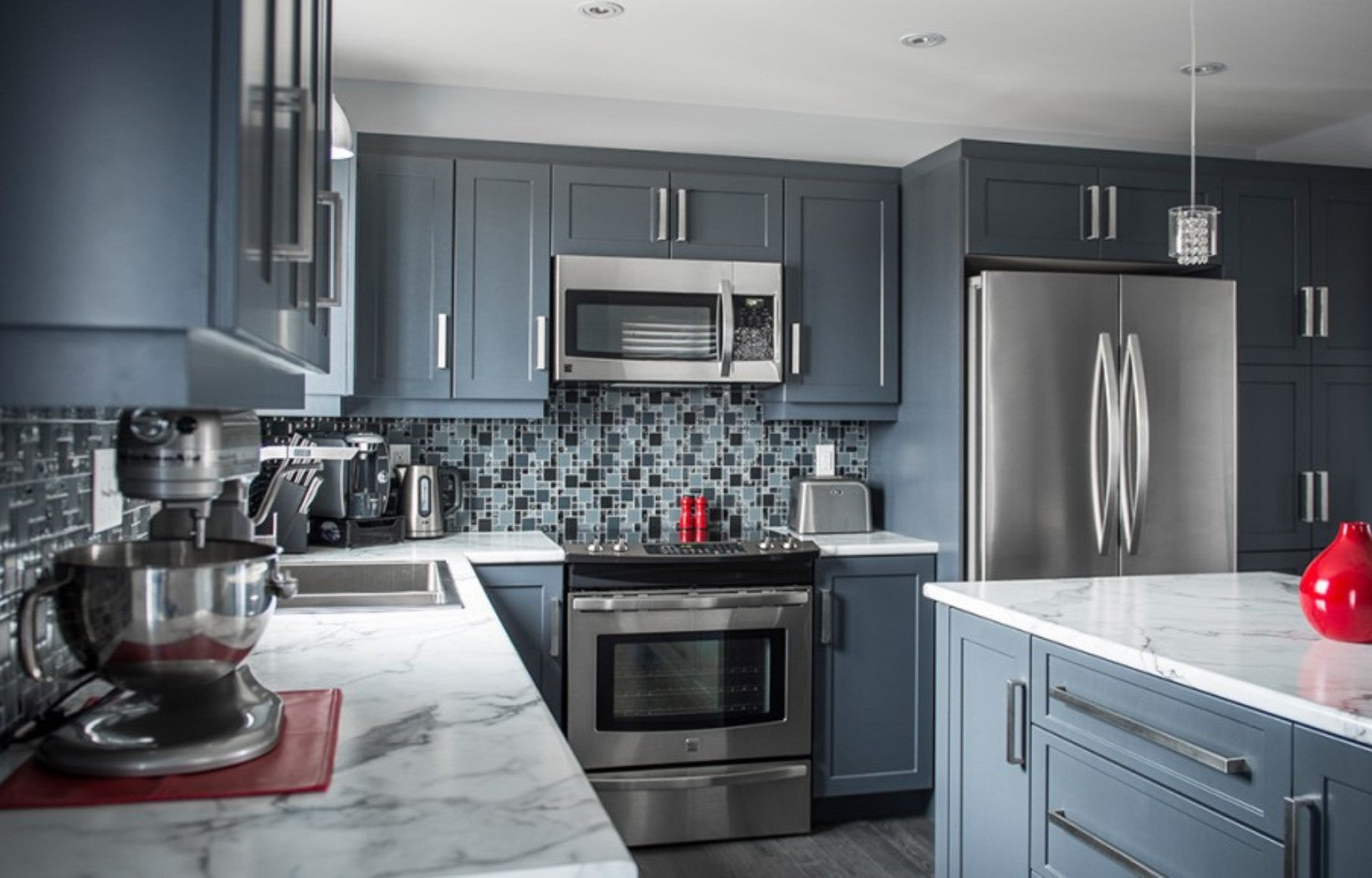 Rose Hill Cabinets luxury kitchen remodel — custom cabinetry and premium finishes that show what a quality renovation actually looks like