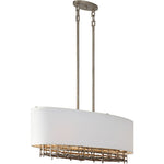 Cameo 4-Light Linear Chandelier in Campagne Luxe