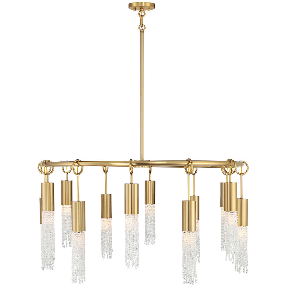 Chelsea 12-Light Chandelier in Warm Brass