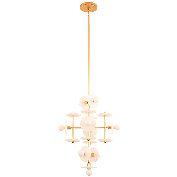 Amani 9-Light Pendant in Black Cashmere