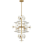 Amani 15-Light Chandelier in Black Cashmere