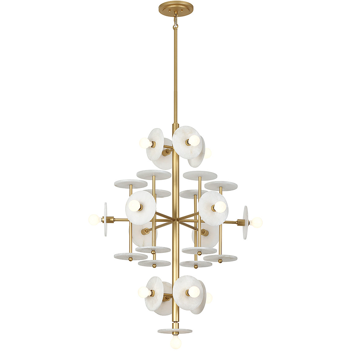 Amani 15-Light Chandelier in Black Cashmere