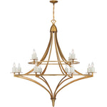 Director 12-Light Chandelier in Matte Black