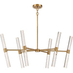 Arlon 12-Light LED Chandelier in Warm Brass