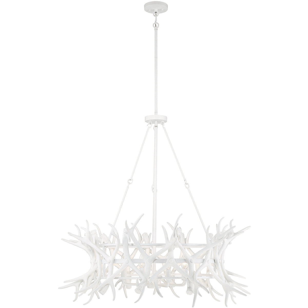 Daniels 8-Light Chandelier in Natural Antler