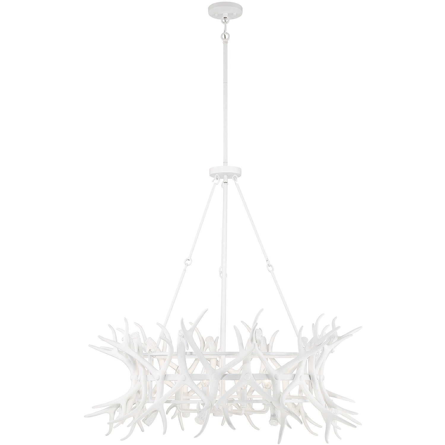 Daniels 8-Light Chandelier in Natural Antler