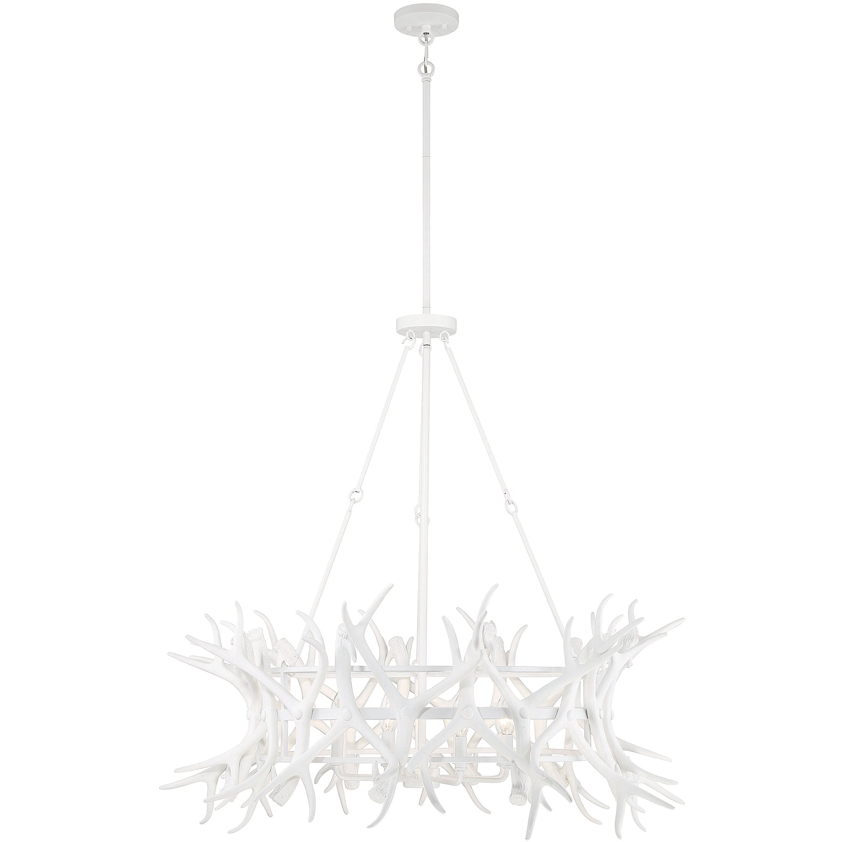 Daniels 8-Light Chandelier in Natural Antler