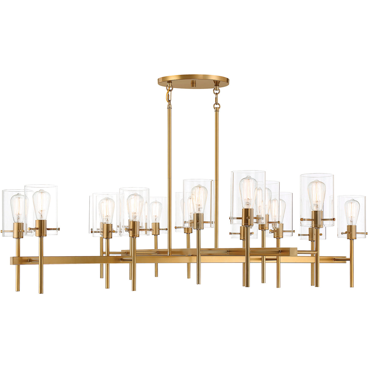 Vista 16-Light Chandelier in Matte Black