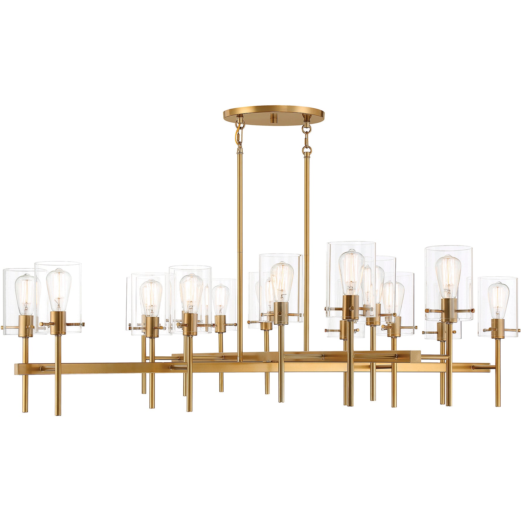 Vista 16-Light Chandelier in Matte Black