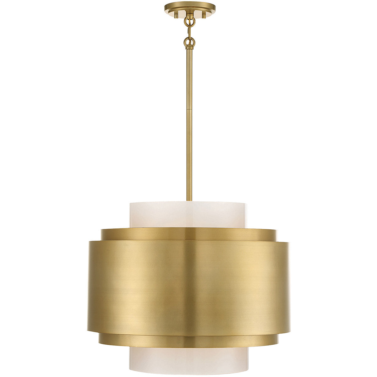 Beacon 4-Light Pendant in Burnished Brass