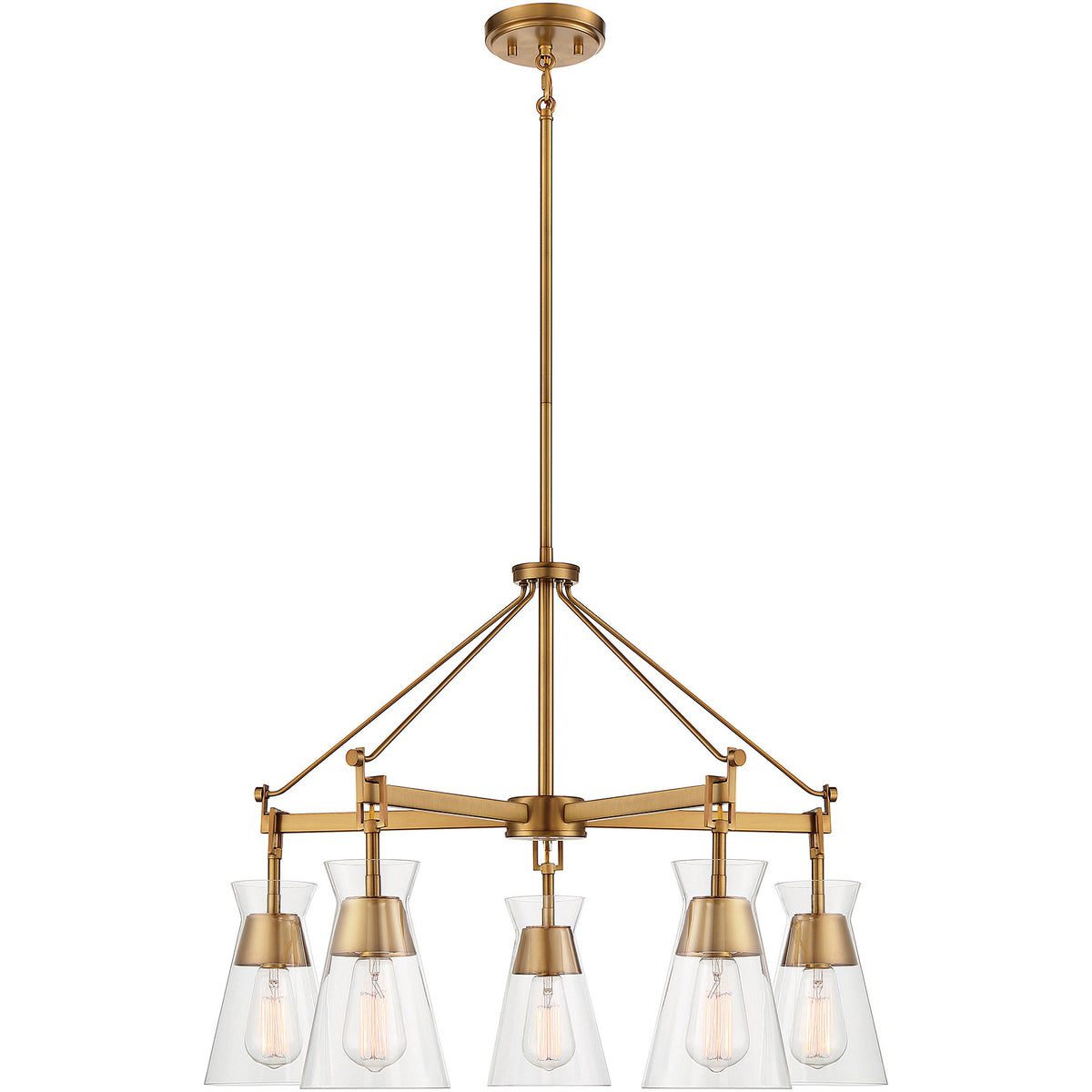 Lakewood 5-Light Chandelier in Matte Black