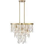 Livorno 4-Light Chandelier in Noble Brass