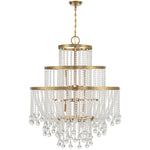 Luna 15-Light Chandelier in Matte Black
