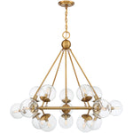 Orion 15-Light Chandelier in Warm Brass