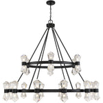 Dryden 36-Light LED Chandelier in Matte Black