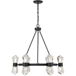 Dryden 12-Light LED Chandelier in Matte Black