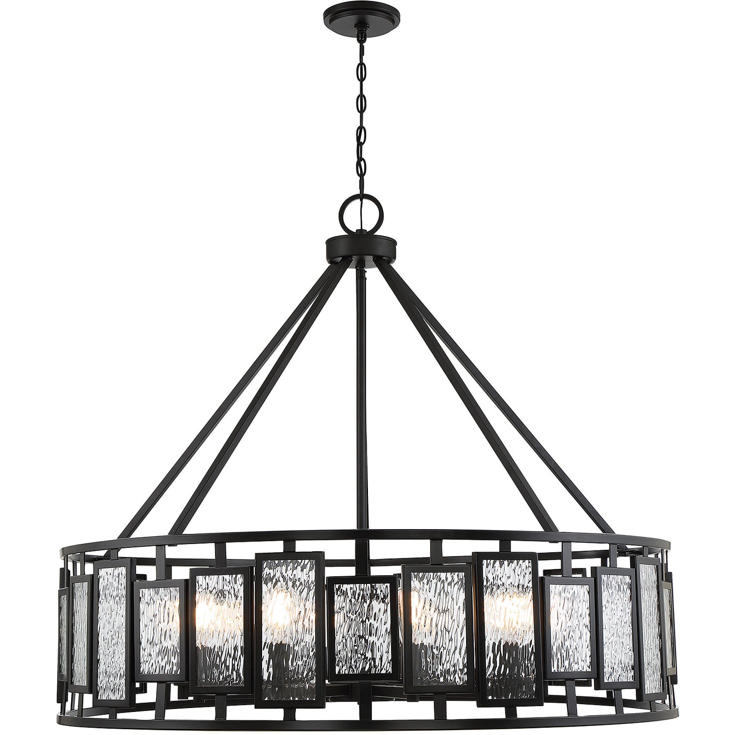 Deandre 10-Light Chandelier in Matte Black