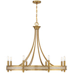 Camden 8-Light Chandelier in Warm Brass