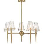Shellbourne 5-Light Chandelier in Warm Brass
