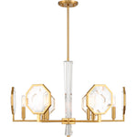 Leighton 6-Light Chandelier in Warm Brass