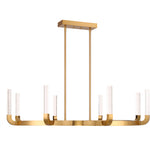 Del Mar 8-Light LED Chandelier in Warm Brass by Breegan Jane