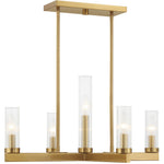 Carina 5-Light Chandelier in Warm Brass