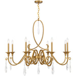 Fairchild 8-Light Chandelier in Warm Brass