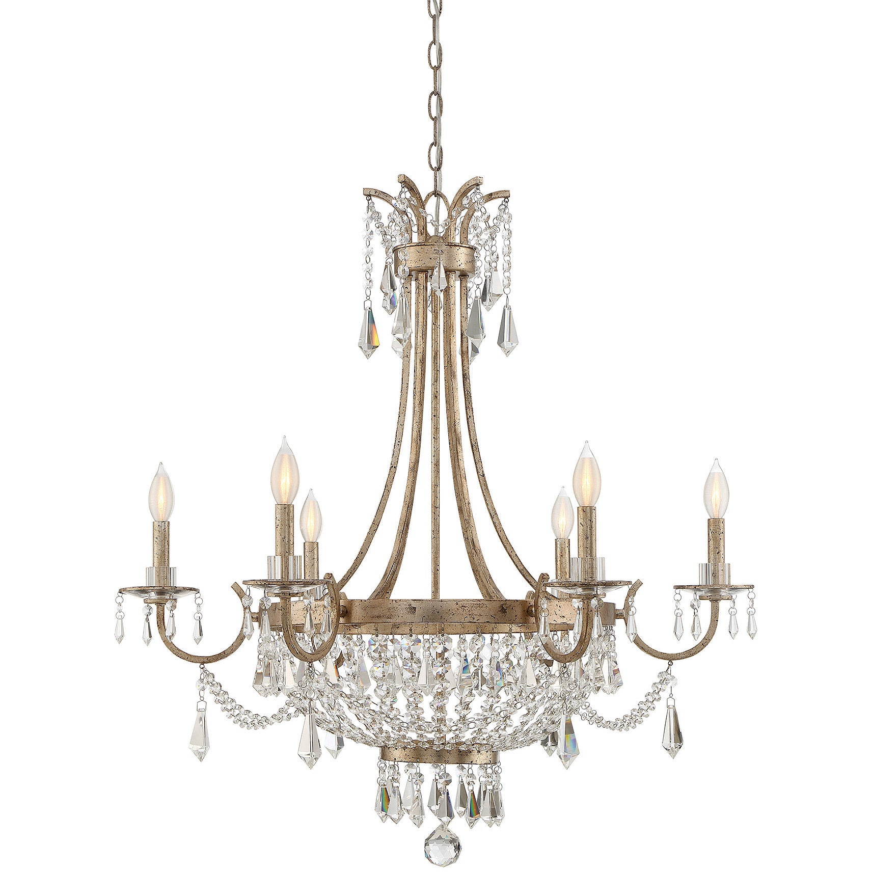 Claiborne 6-Light Chandelier in Avalite