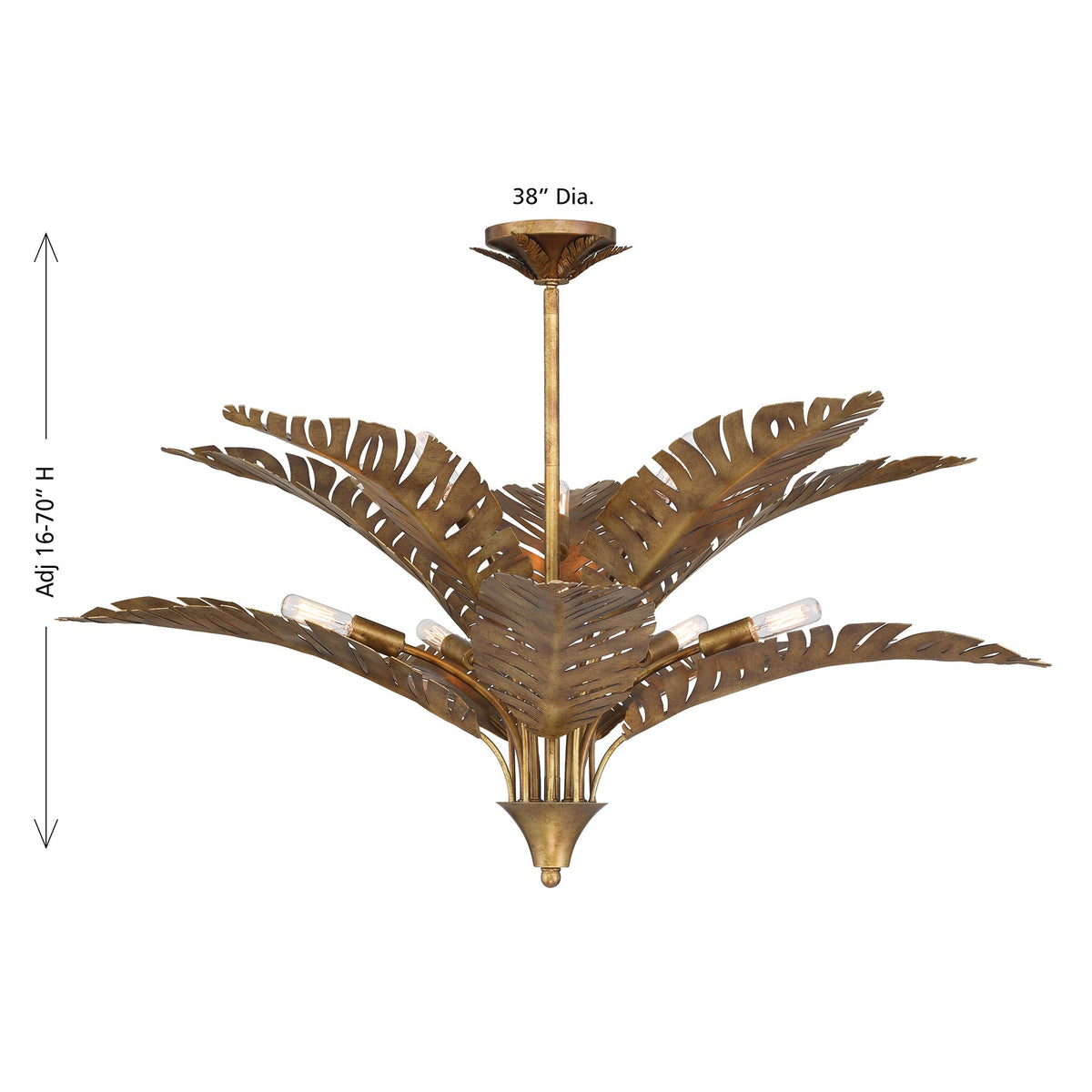 Palmera 10-Light Chandelier by Savoy House
