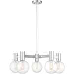 Wright 5-Light Chandelier in Matte Black