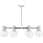 Wright 8-Light Chandelier in Matte Black