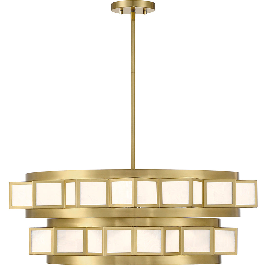 Gideon 6-Light Chandelier in Warm Brass
