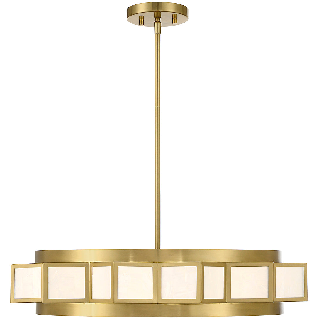 Gideon 4-Light Chandelier in Warm Brass