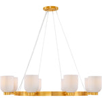 Isla Blanca 8-Light Chandelier in Warm Brass by Breegan Jane