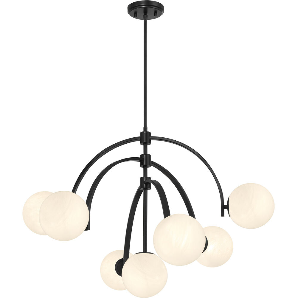 Savoy House Marias 7-Light Chandelier — Matte Black