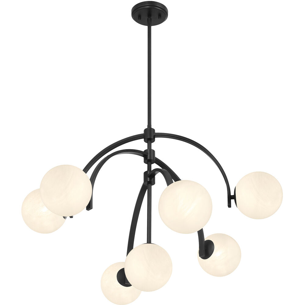Savoy House Marias 7-Light Chandelier — Matte Black