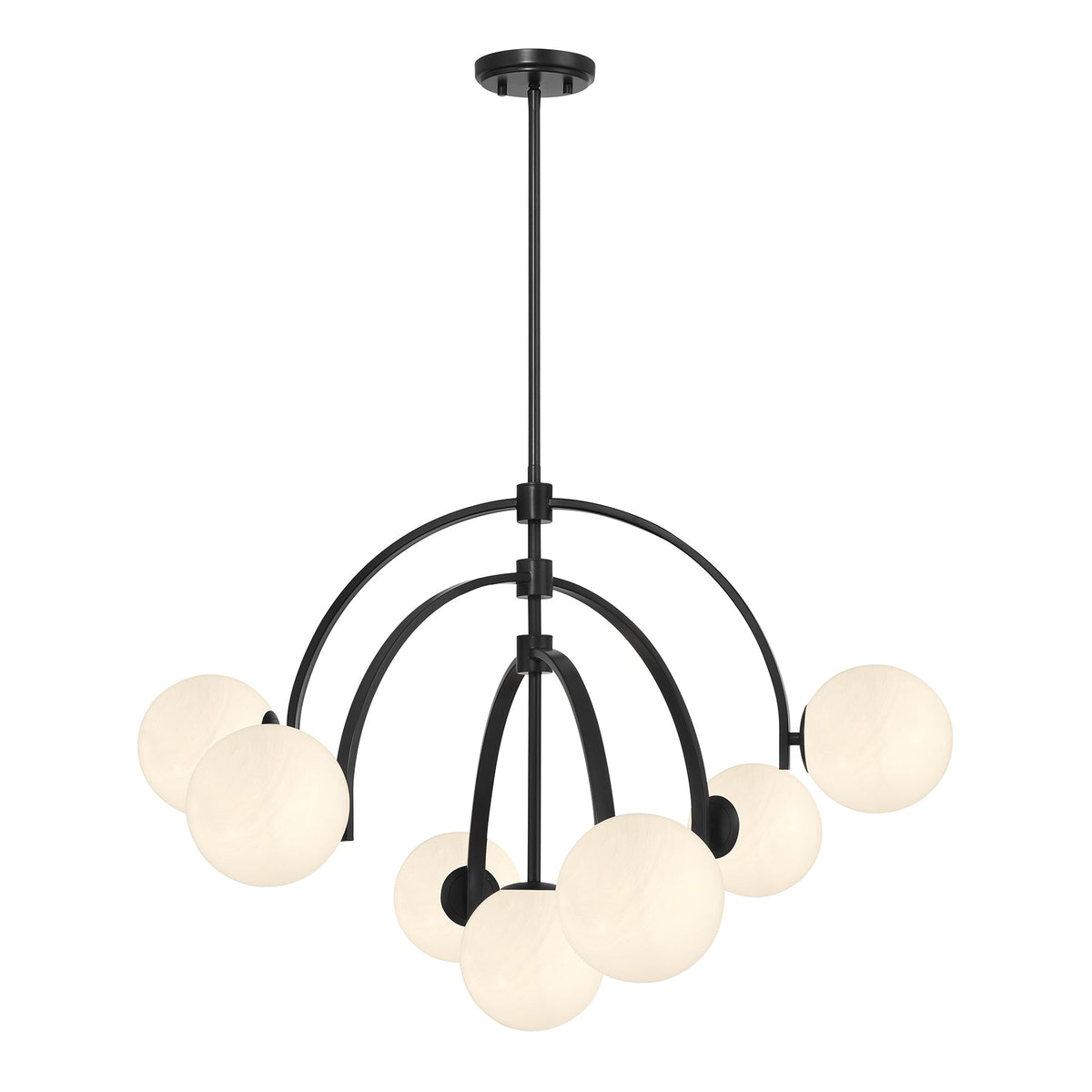 Savoy House Marias 7-Light Chandelier — Matte Black