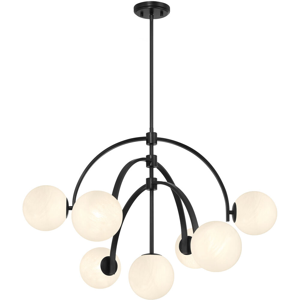 Savoy House Marias 7-Light Chandelier — Matte Black