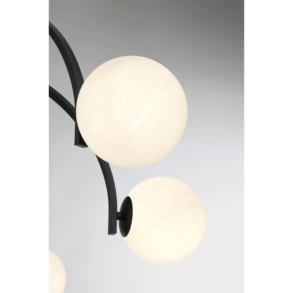 Savoy House Marias 7-Light Chandelier — Matte Black