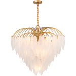 Boa 9-Light Chandelier in Warm Brass by Breegan Jane