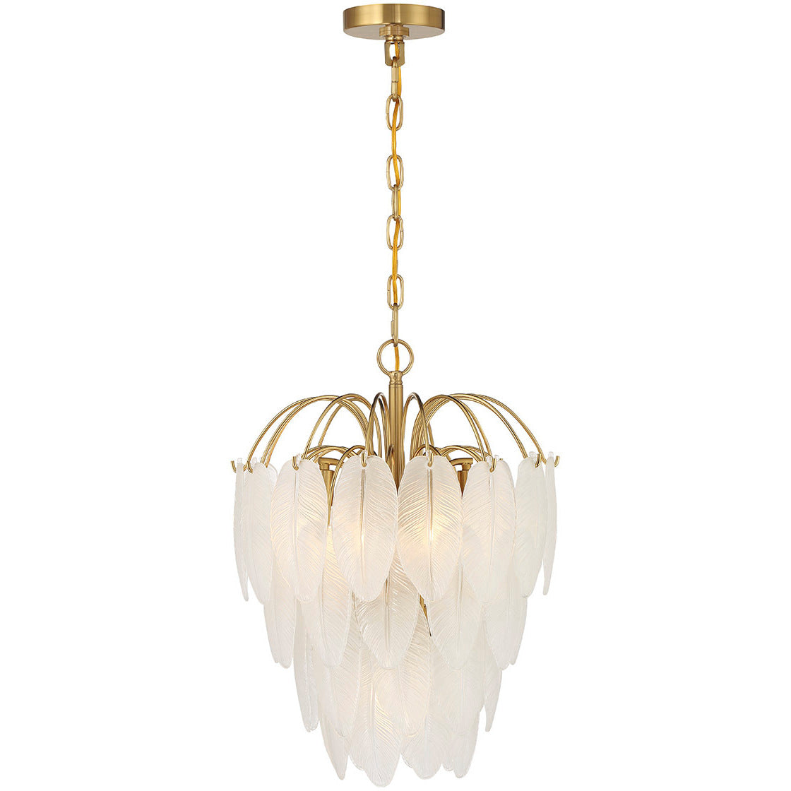 Boa 5-Light Chandelier in Warm Brass by Breegan Jane
