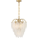 Boa 5-Light Chandelier in Warm Brass by Breegan Jane