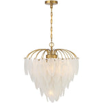 Boa 6-Light Chandelier in Warm Brass by Breegan Jane