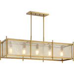 Jacobs 5-Light Linear Chandelier in Warm Brass