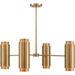 Lio 8-Light Chandelier in Noble Brass by Breegan Jane