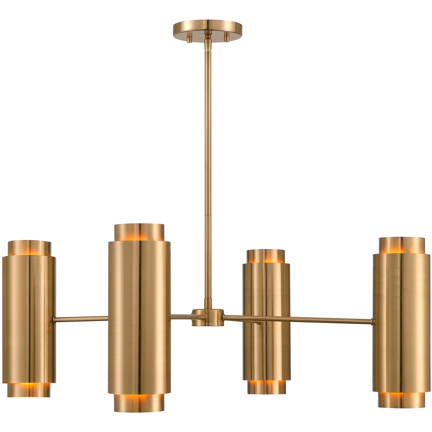 Lio 8-Light Chandelier in Noble Brass by Breegan Jane