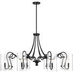 Calgary 8-Light Chandelier in Matte Black