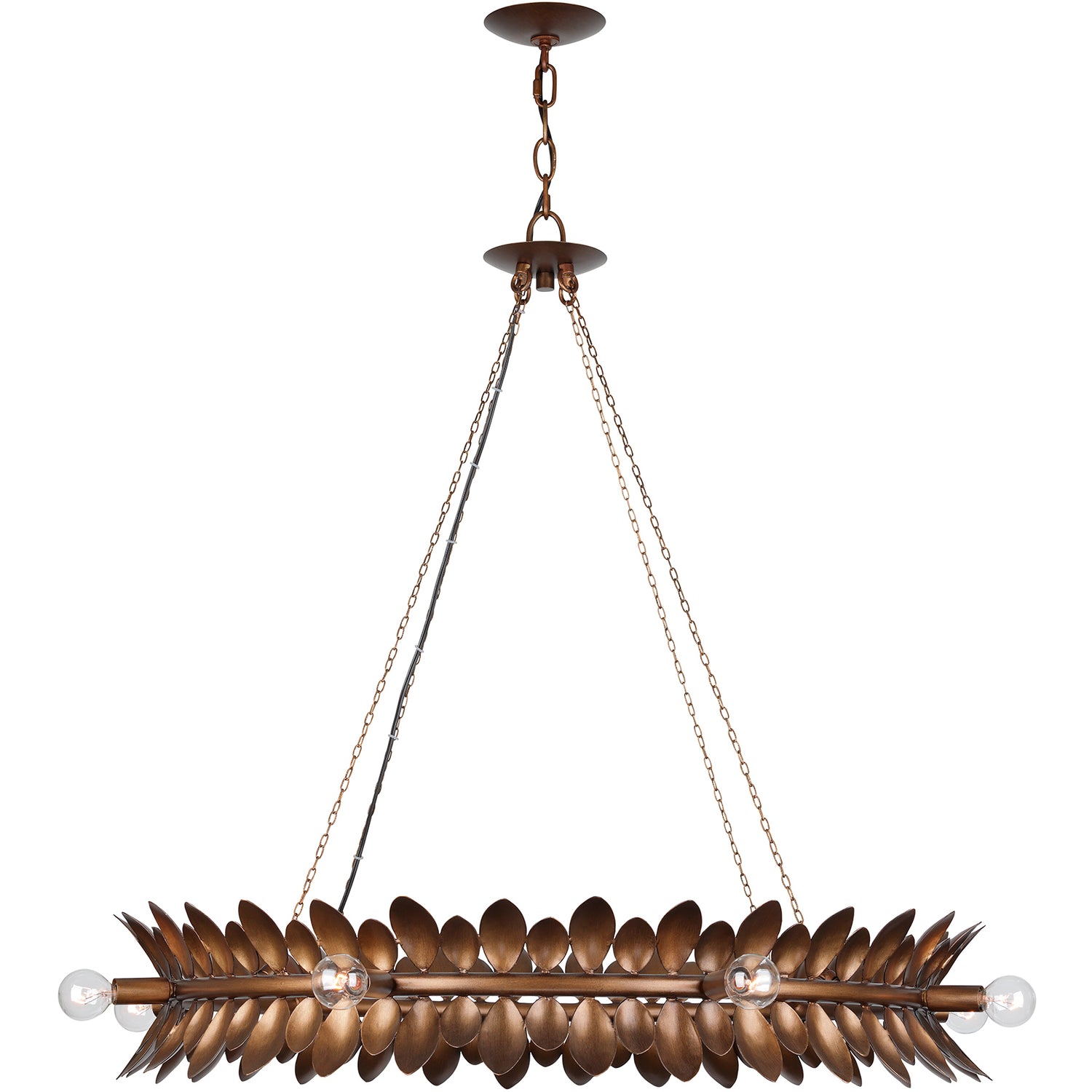 Heiress 8-Light Chandelier in Patinated Bronze by Breegan Jane