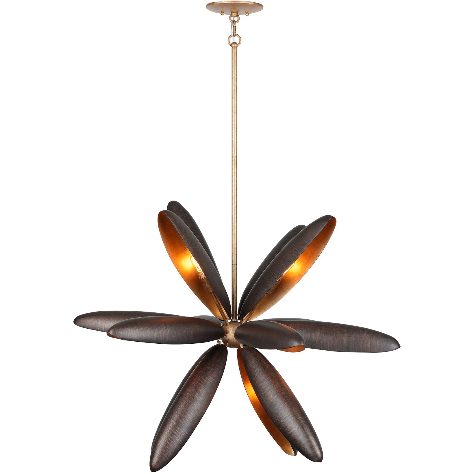 Estrella Del Mar 14-Light Chandelier in Centura with Burnished Gold by Breegan Jane