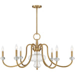 Bergdorf 6-Light Chandelier in Warm Brass